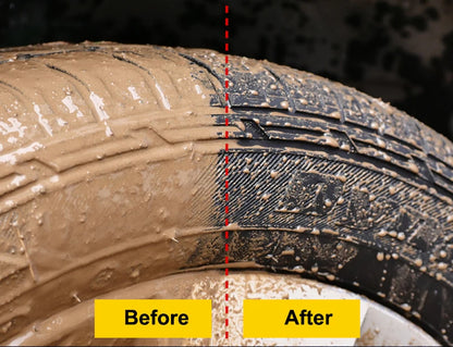 Tire Shine Spray, Black Gloss Tyre Coating, Rubber & Plastic Restorer, Anti-Aging, Long Lasting Shine