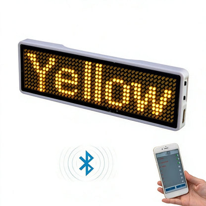 Bluetooth LED Module Name Badge DIY Programmable Scrolling Message Board Mini LED Display HD DIY Electronic Kit