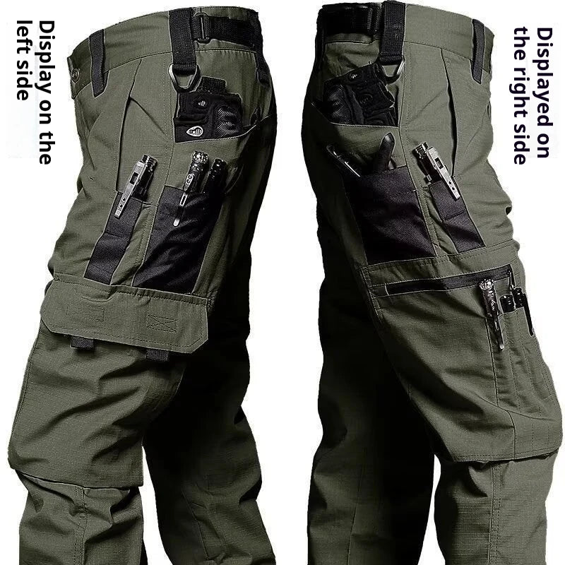 New Tactical Work Pants Men Outdoor Cargo Trousers Multi-pocket Waterproof Pant Autumn Spring Outdoor Workwear Hiking Trousers