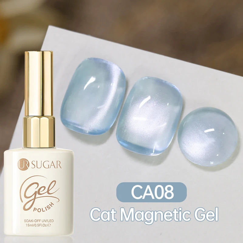 UR SUGAR 15ml Cat Magnetic Gel Nail Polish 30 Colors Semi Permanent Magnetic Gel UV/LED Soak Off Painting Vanrish Design