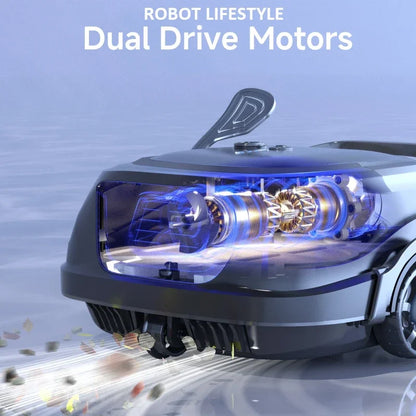 WYBOT A1 Trådlös Poolrobot – 120min 2600mAh IPX8 Dubbellager Filter Gyroskopnavigering Auto-Parkering 100m² 2026