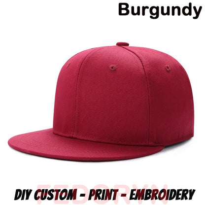 FEDORYN Snapback Keps Splice-Färger Hip Hop – 40 Färger Akryl/Polyester Justerbar Unisex Anpassad Brodyr Tryck Grossist Dropshipping