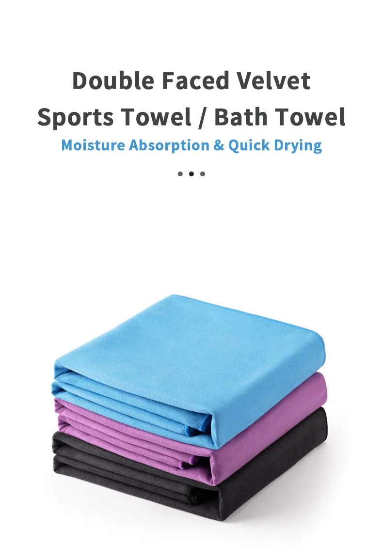 Naturehike Quick Drying Bath Towel Strong Absorbent Velvet Sides Soft Sport Towels for Tourist Fitness Gym Beach Swimming