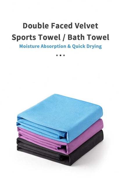 Naturehike Quick Drying Bath Towel Strong Absorbent Velvet Sides Soft Sport Towels for Tourist Fitness Gym Beach Swimming
