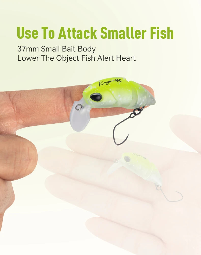 Kingdom Micro Expert Fishing Lure 2.3g 37mm Jointed Floating Minnow Artificial Hard Bait Swimbait Topwater Crankbait Trout Lure