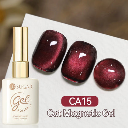 UR SUGAR 15ml Cat Magnetic Gel Nail Polish 30 Colors Semi Permanent Magnetic Gel UV/LED Soak Off Painting Vanrish Design