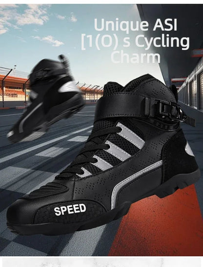 2026 New Leather Motos Breathable Anti Slip Wear-resistant Riders Boots Motorcycle Boots Men Motorbike Racing Ankle Length Shoes