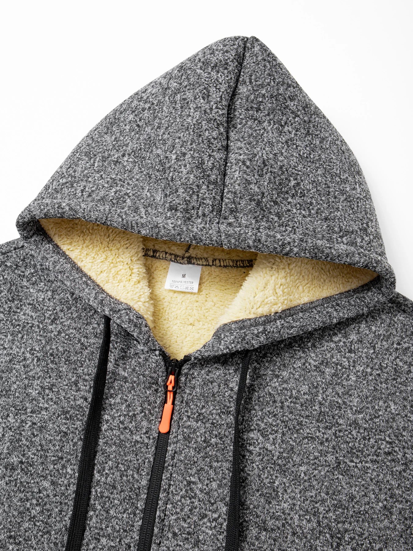 Herr Lång Vinterjacka med Fleece – Varm Vindskyddande Hoodie med Dragkedja, 4 Färger, Storlek S–XXXL