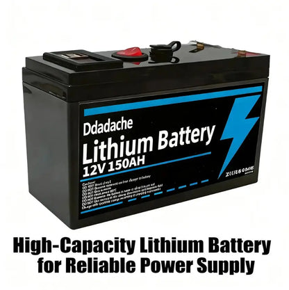 LiFePO4 Batteri 12V 150Ah – USB-port, Smart BMS, ~4000 Cykler, 18650-celler, ca 1,1kg, Sol/Båt/Camping/Off-Grid, 1/2/3-pack, EU-lager (Polen)