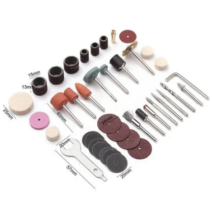 40pcs Mini Electric Drill Multi Rotary Tool Accessories Grinding Polishing Kits Grinder Head For Sanding Grinding Polishing