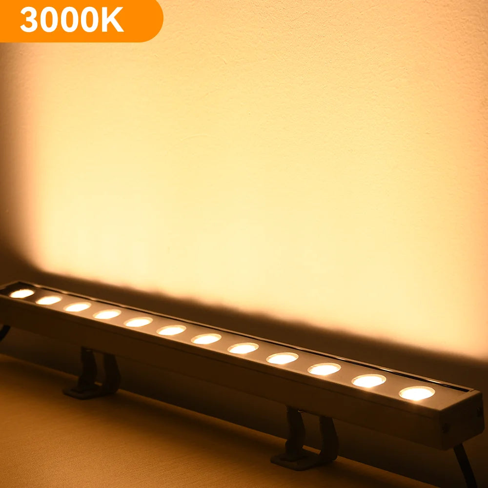 Outdoor Waterproof Wall Lamp Modern Wall Washer LED Lamp Warm White Aluminum IP65 220V Hotel Canteen Balcony Exhibition Light