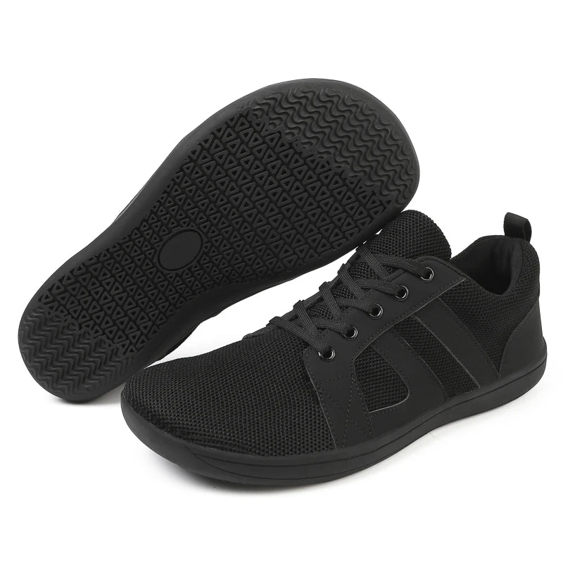 Men Barefoot Walking Wide Toe Box Zero Drop Minimalist Sneakers Non Slip Comfortable Walking Shoes Breathable Running Shoes