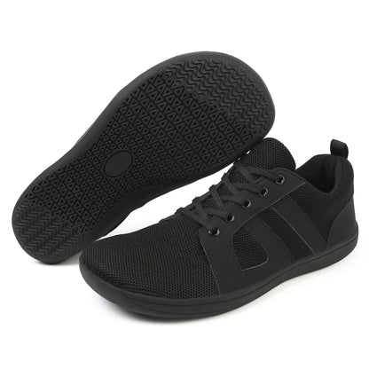 Men Barefoot Walking Wide Toe Box Zero Drop Minimalist Sneakers Non Slip Comfortable Walking Shoes Breathable Running Shoes
