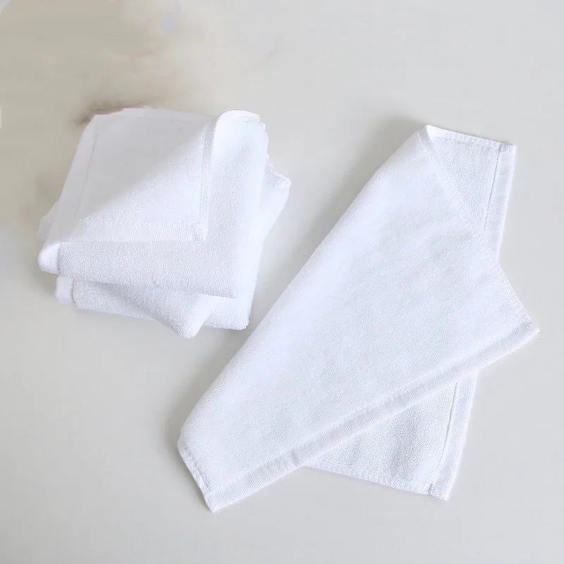 Cotton White Towel Super Absorbent Children Adult Towel Soft and Comfortable Hotel Beauty Salon Towel Multi-functional Towel