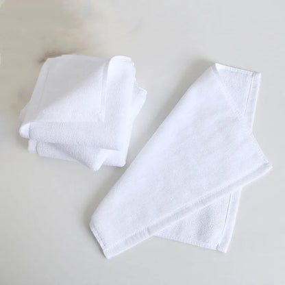 Cotton White Towel Super Absorbent Children Adult Towel Soft and Comfortable Hotel Beauty Salon Towel Multi-functional Towel