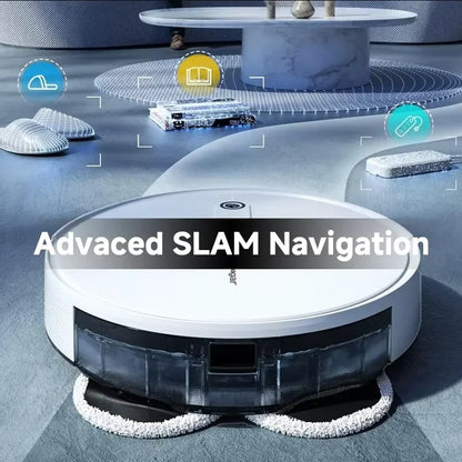 Arnagar S10 Smart Robot Vacuum Cleaner & Mop Low Mop Self Smart Home Robot Vacuum Cleaner Mop Self Empty App Control Sweeper 12000Pa Vslam 5200Mah Low Noise for Carpet Cleaning