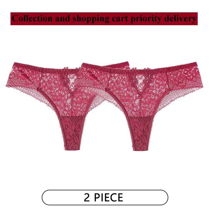 CINOON 2-pack Spetsstring – Låg midja