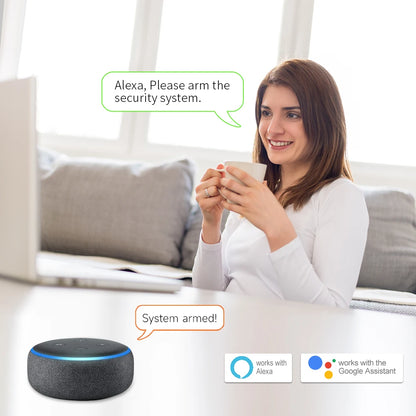 Staniot SecPanel 7" 4G WiFi Larmsystem – 5000mAh Batteri 120dB Siren Alexa Google 150 Zoner Tuya App 10 Språk CE RoHS