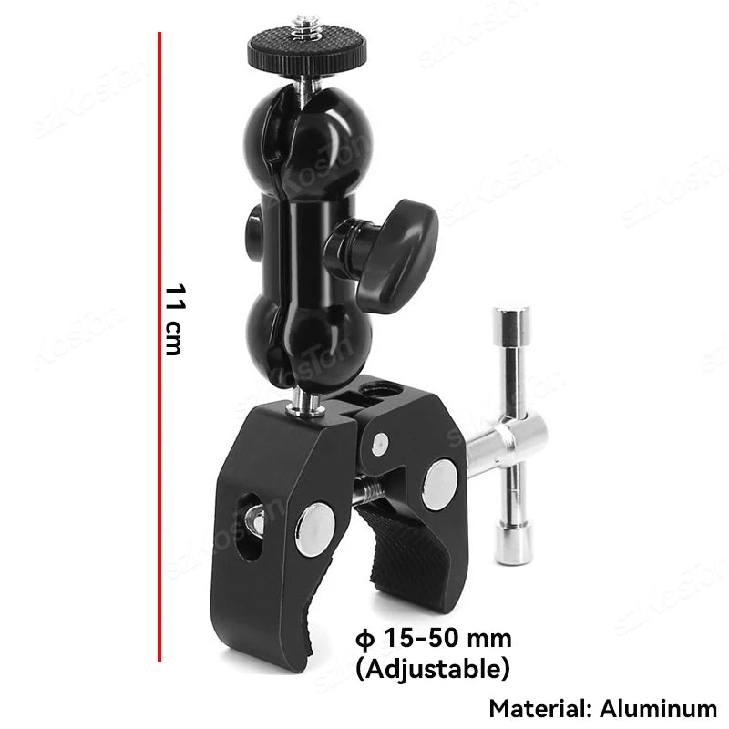For Insta 360 X5 X4 X3 GO 3S Motorcycle Bicycle Clip Bracket for GoPro 13 12 11 DJI Action 6 Bike Selfie Stick Camera Accessory