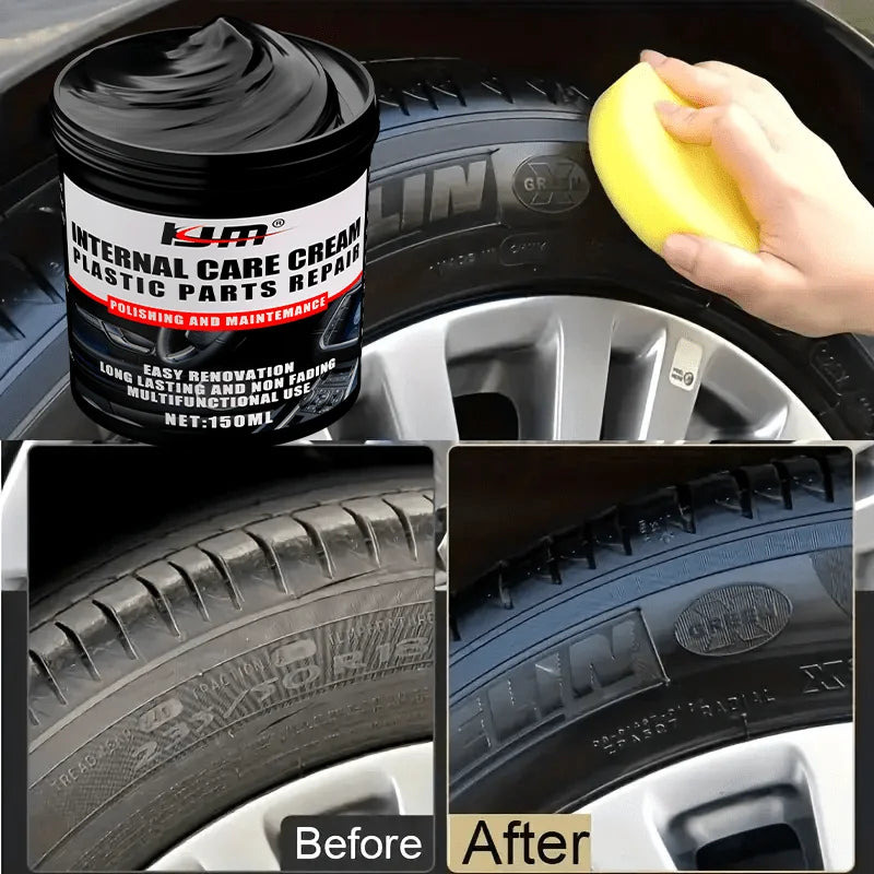 NEW Car Bumper Repair Paste - Restores Artificial Leather with Plastic, Enhances Black Effect, Car Polishing with Refurb Coating