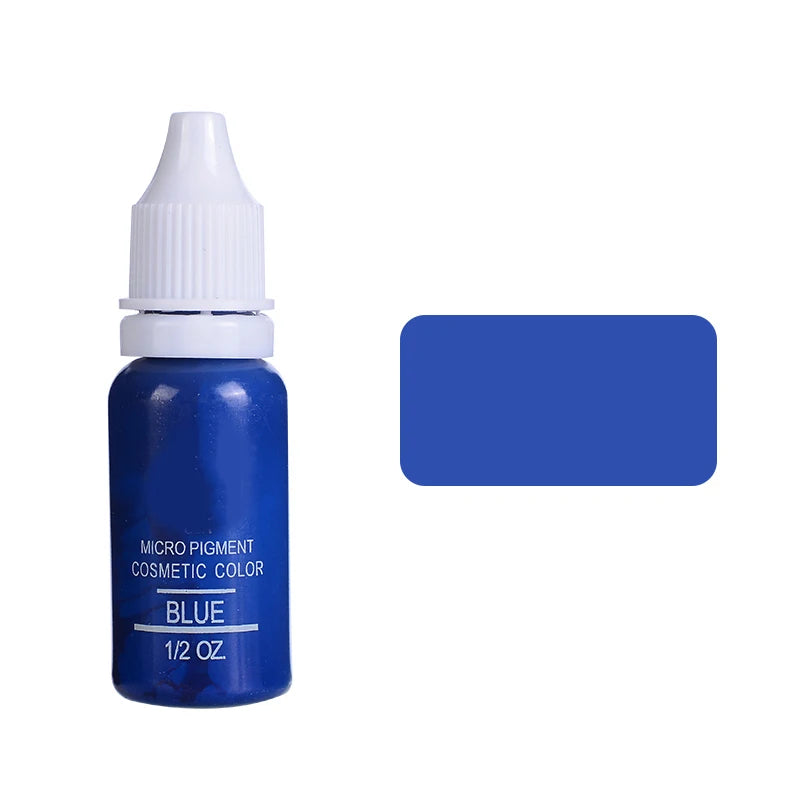 15ml Permanent Makeup Color Natural Eyebrow Dye Plant Tattoo Ink Microblading Pigments For Tattoos Eyebrow Lips Eyelash Set