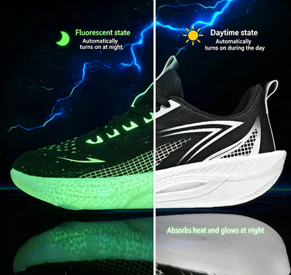 Lightweight Men's Running Sneakers Carbon Board Speciality Marathon Men Sports Breathable Walking Athletic Nonskid Sneakers Man