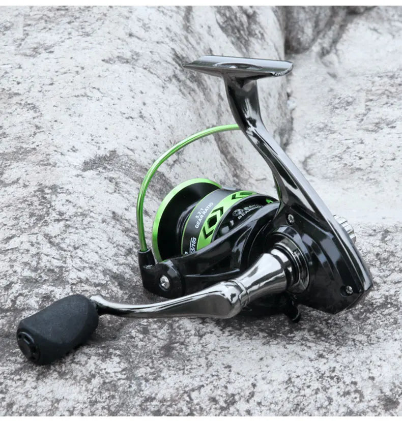 DEUKIO DK Spinning-rulle – Helmetall, 12kg Drag, 5.2:1, Salt- & Sötvatten