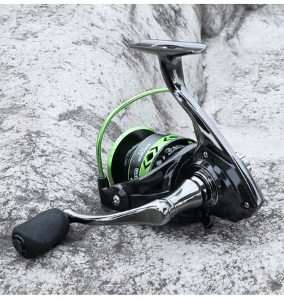 DEUKIO DK Spinning-rulle – Helmetall, 12kg Drag, 5.2:1, Salt- & Sötvatten