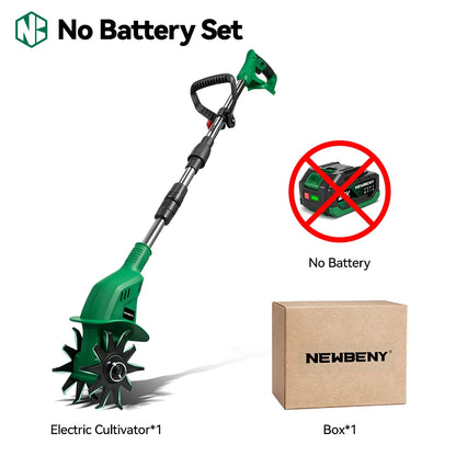 Elektrisk Jordfräs med Inbyggt Batteri 800 varv/min