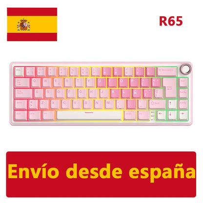 Royal Kludge R65 mekaniskt USB-tangentbord med RGB, hot-swap och volymvred