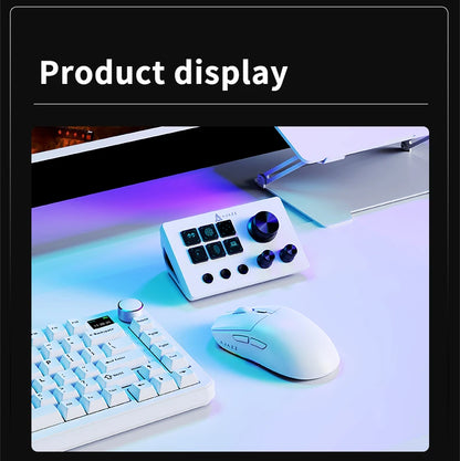 AJAZZ AKP03 Desktop Control Panel, Programmable Keypad for Stock Trading Live Streaming Audio Mixing, Shortcut Controller