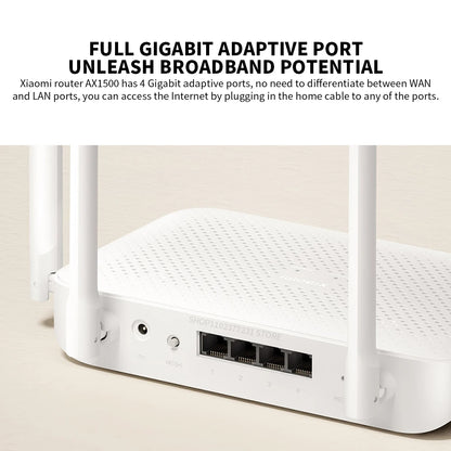 Xiaomi mijia Mi router AX1500 2.4G/5GHz WiFi6 1501Mbps Support IPTV Mesh Network Mijia App Wifi Gigabit Amplifier