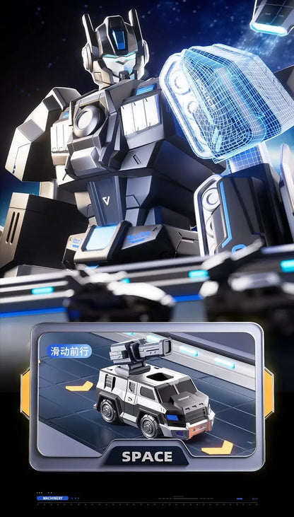 Magnetisk Transformerrobot – Polisbil Förvandlas till Giant Mecha-Robot Lysande Detaljer Pojkar 14+ År Hot Toys 2026