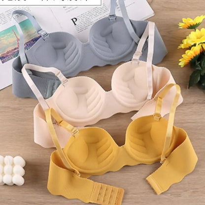 Sexy Comfort Seamless Bra Candy Color Adjustable Push Up Bras Anti-sagging Lifting Wireless Bra Women