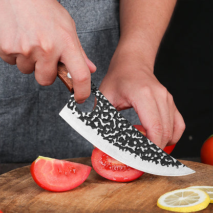 Handsmitt Kockkniv Professionell – Urbeningskniv Slaktarkniv Rostfritt Stål Kök, Valfritt med Bryne/Knivskydd