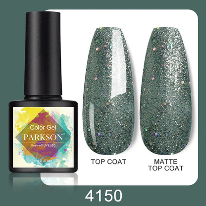 Parkson No Wipe Top Base Coat Nail Gel polish Design Enhancer Varnish Semi Permanent Soak Off UV LED Nail Art Tool
