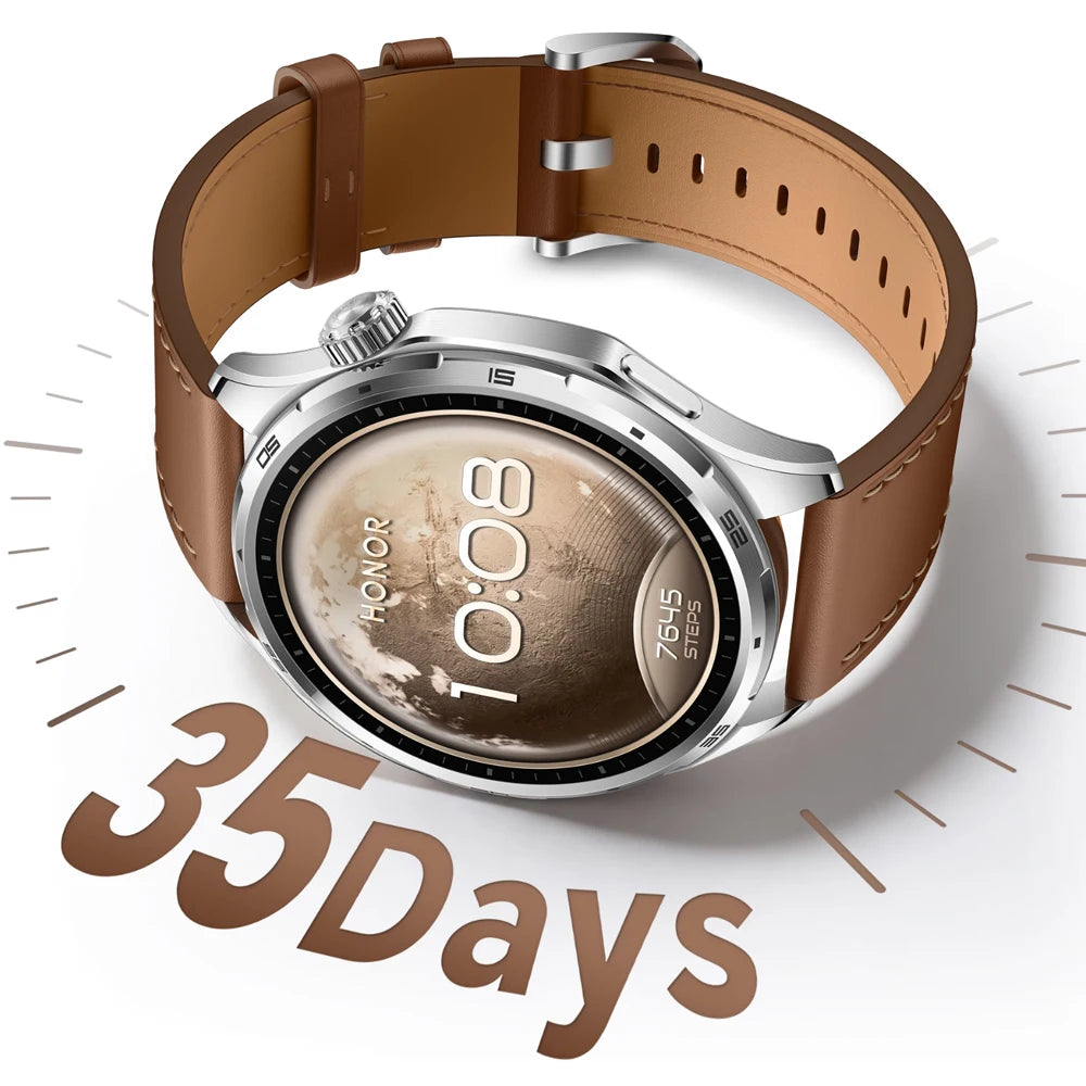 Honor Watch 6 new Smartwatch 1.46" AMOLED Up to 35 days battery life Over 120 training and health modes 5ATM waterproof, IP69 protection, Bluetooth 5.4