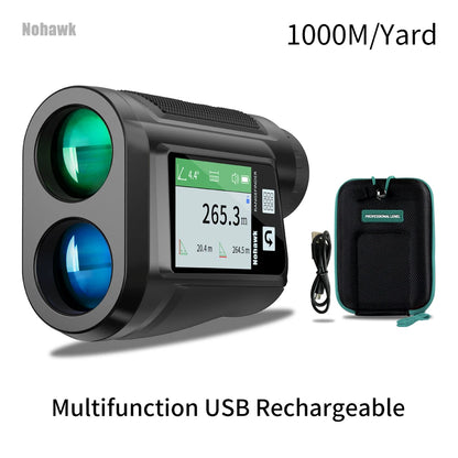 Nohawk 600M/1000Y Laseravståndsmätare för Golf och Jakt