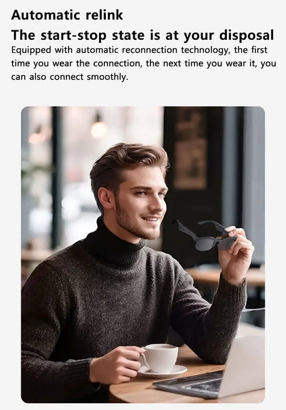 Lenovo AI Smart Glasses AI Translation HD Hands-Free Calling AI Chat Logging Music Playback 8K Smart Sunglasses NEW