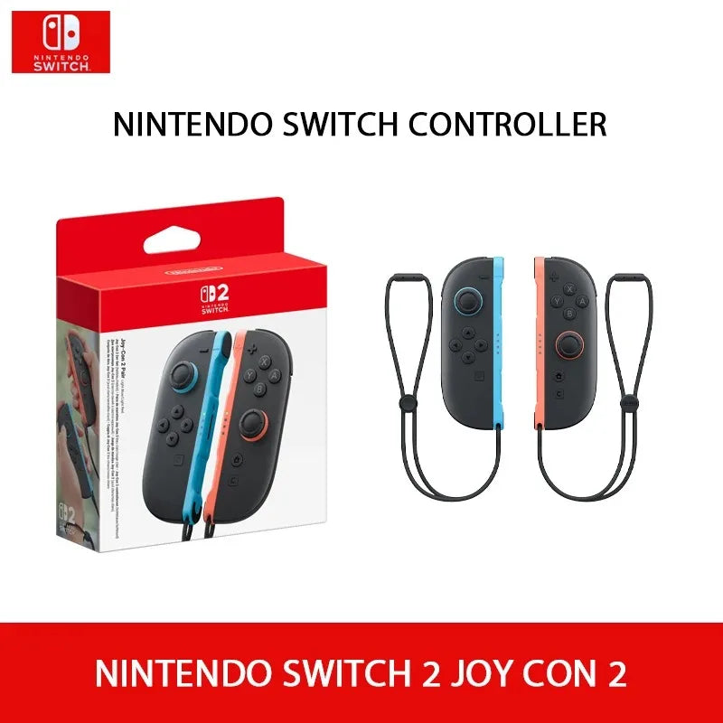 Nintendo Switch 2 Joy-Con 2 Pairs - Light Blue/Light Red Compatible with Ns2 Hall Effect Joystick Magnetic Connection Mouse Mode