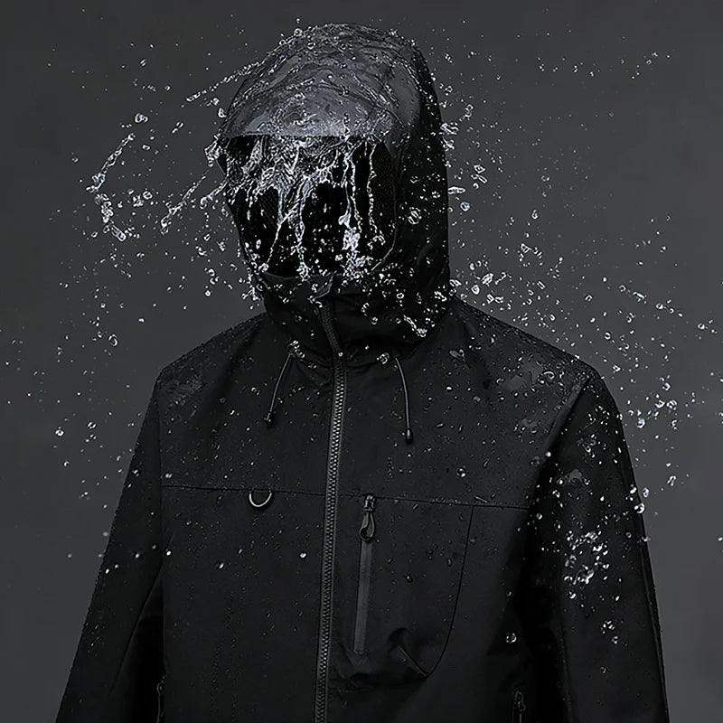 Unisex Softshell Hoodie – Vattentät Vindjämpa för Friluftsliv, Vandring & Klättring, 4 Färger