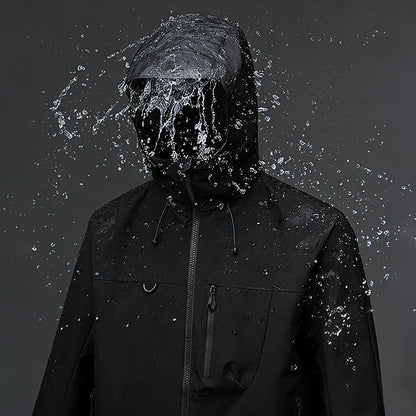 Unisex Softshell Hoodie – Vattentät Vindjämpa för Friluftsliv, Vandring & Klättring, 4 Färger
