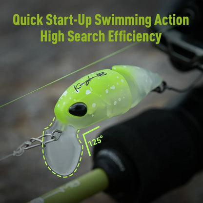 Kingdom Micro Expert Fishing Lure 2.3g 37mm Jointed Floating Minnow Artificial Hard Bait Swimbait Topwater Crankbait Trout Lure