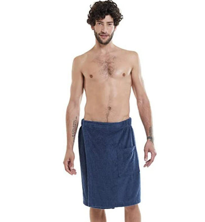YOMDID Men Soft Wearable Bath Towel With Pocket Bathrobes Shower Wrap Sauna Gym Swimming Holiday Spa Beach Towel Toalla De Playa