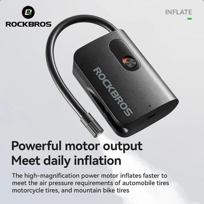 ROCKBROS elektrisk pump bärbar cykel och motorcykel luftpump