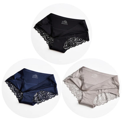 TrowBridge 3-pack Trosor i Spets och Satin - Stora Storlekar