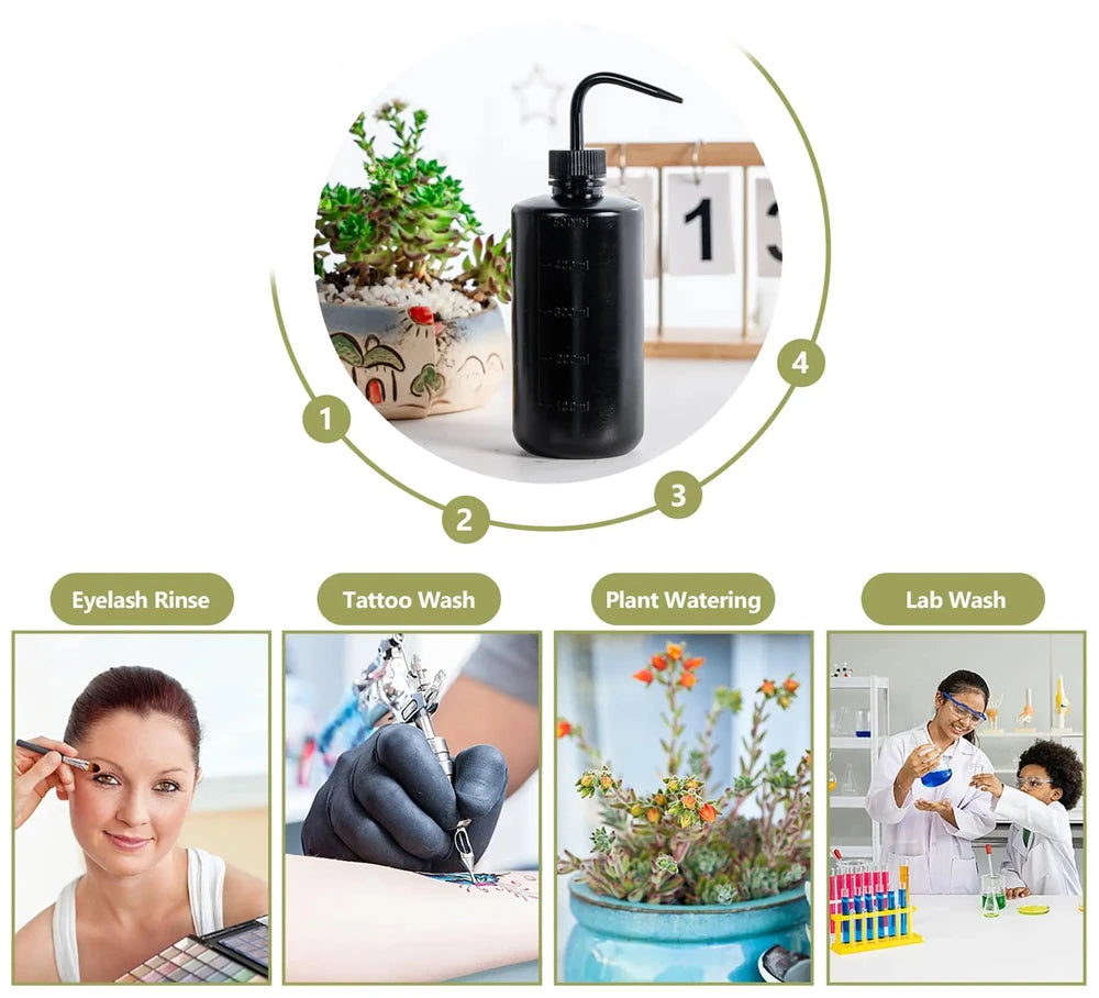 1Pc 250/500ml Plastic Tattoo Spray Bottle Lab Safety Wash Bottles Tattoo Squeeze Bottle Tattoo Accessories Microblading Supplies