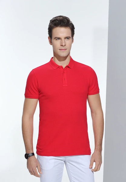 Polo-shirt med Eget Tryck eller Logotyp – 100% Bomull, Unisex S–6XL (Asian)