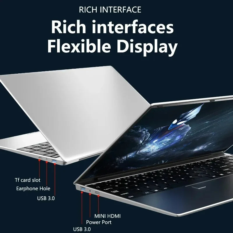 PC Notebook 15.6" Laptop Intel Core i9 10980HK 32GB RAM 2TB SSD Office Gamer Laptops Fingerprint UnIock Windows 11 Pro
