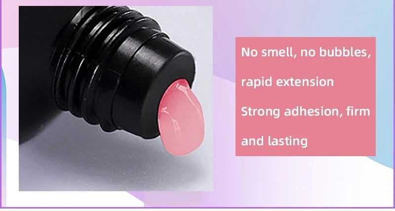 Poly Gel Extension Tool Set Professional Gel Nail Polish Kit With UV LED Nail Lamp Dryer And Electric Nail Drill Machine